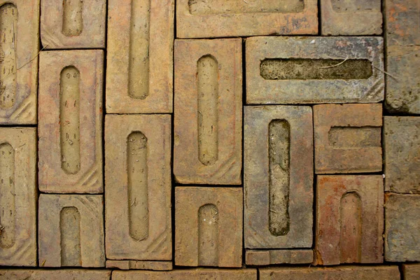 Tuğla. Kırmızı tuğla duvar, duvar kağıdı ve arkaplan olarak kullanılabilir, dokusu olan kırmızı tuğla duvar.