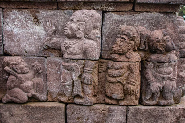 Sukuh Temple Candi Sukuh Reliefs Sukuh Temple Ancient Erotic Candi — Fotografia de Stock