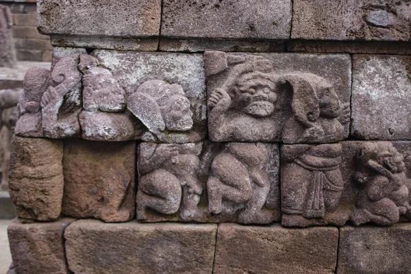 Sukuh Temple Candi Sukuh Reliefs Sukuh Temple Ancient Erotic Candi — Foto Stock