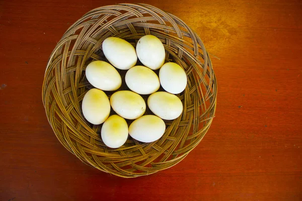 Eggs Basket Egg Free Range Chicken Egg Village Chicken Egg — Stockfoto