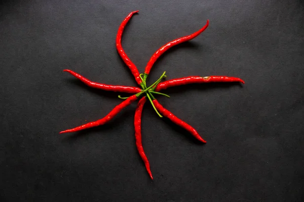 Red Hot Chili Pepper Isolated White Background Chili Hot Pepper — ストック写真