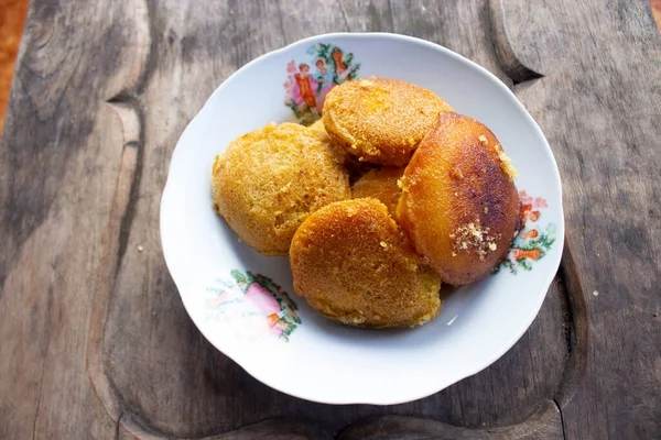 Apem Apam Appam Tradional Snack Food Indonesia Made Rice Flour — ストック写真