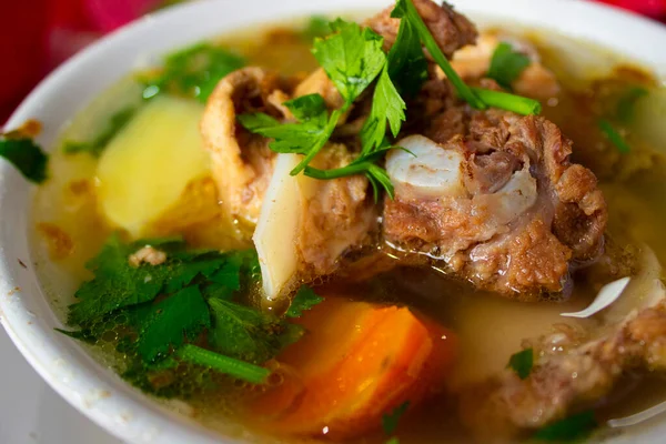 Sop Buntut Oxtail Soup Tail Soup Traditional Soup Made Tail — ストック写真