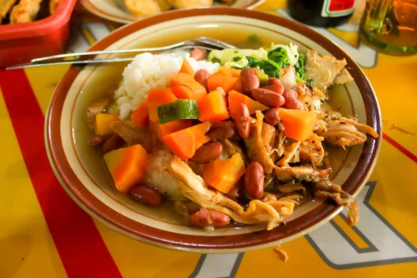 Sop Senerek Red Kidney Bean Soup Traditional Food Soup Magelang — Stock Photo, Image