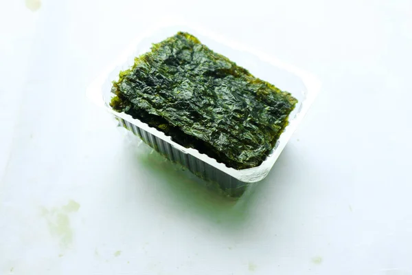 Nori Seaweed Isolated White Background Japanese Food Nori Dry Seaweed — 图库照片