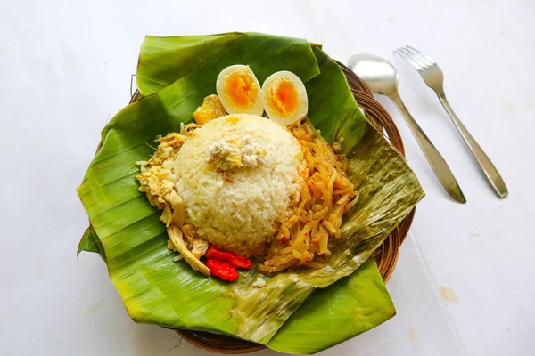 Nasi Liwet Solo Sego Liwet Solo Traditional Food Surakarta Made — Stockfoto