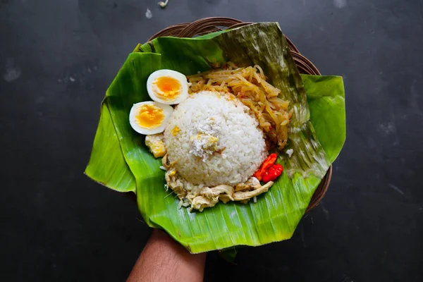 Nasi Liwet Solo Sego Liwet Solo Traditional Food Surakarta Made — Fotografia de Stock