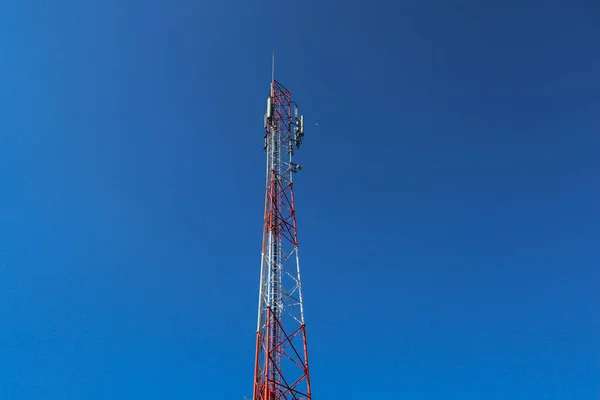 Communication Tower Telco Trellis Apocalypse Internet Communication Mobile Radio Television — 图库照片