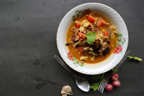 Goat Curry Gulai Kambing Food Asia Delicious Goat Meat Curry — Stockfoto