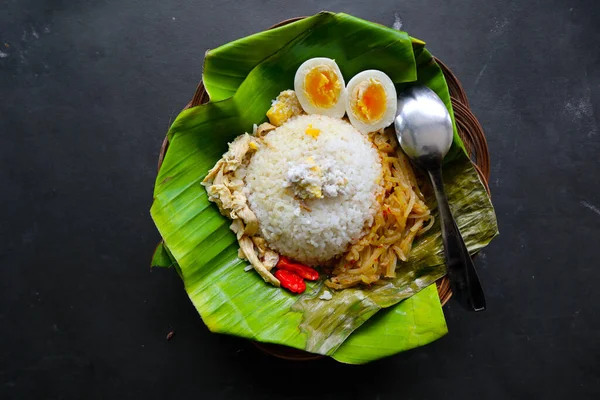 Nasi Liwet Solo Sego Liwet Solo Traditional Food Surakarta Made — 图库照片