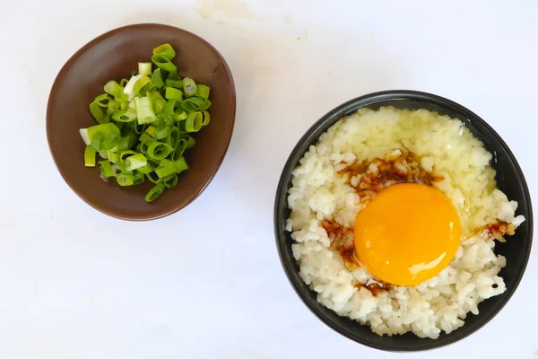 Tamago Kake Gohan Raw Egg Rice Traditional Food Japan Eat — 图库照片