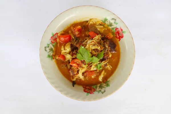 Ziegencurry Oder Gulai Kambing Lebensmittel Aus Asien Köstliches Ziegenfleisch Curry — Stockfoto