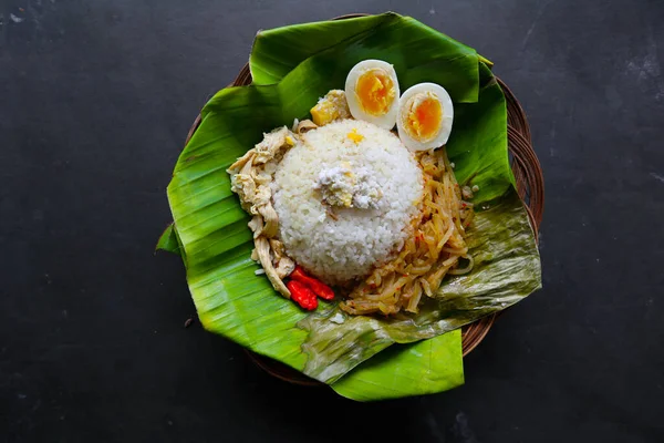 Nasi Liwet Solo Sego Liwet Solo Traditional Food Surakarta Made — Foto de Stock