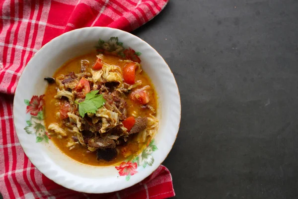 Ziegencurry Oder Gulai Kambing Lebensmittel Aus Asien Köstliches Ziegenfleisch Curry — Stockfoto