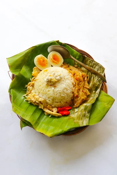 Nasi Liwet Solo Sego Liwet Solo Traditional Food Surakarta Made — Stok Foto