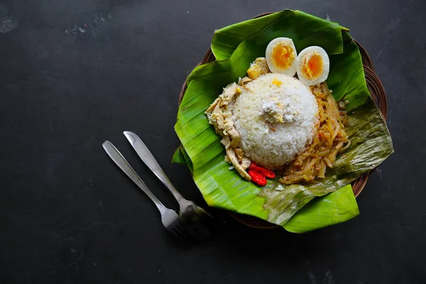Насі Лімове Соло Англ Nasi Limoy Solo Традиційна Їжа Суракарти — стокове фото