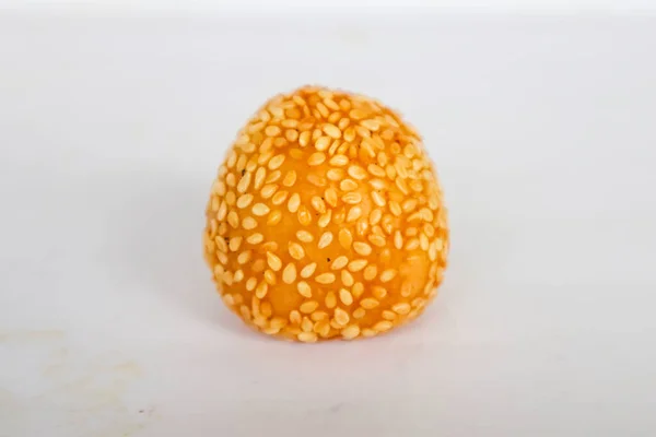 Onde Onde Sesame Ball Jian Dui Fried Chinese Pastry Made — Stockfoto