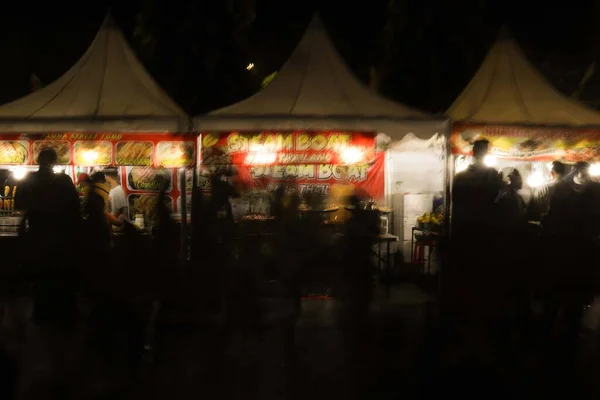 Klaten Indonesia July 2021 Street Food Stalls Selling Various Kinds — Stockfoto