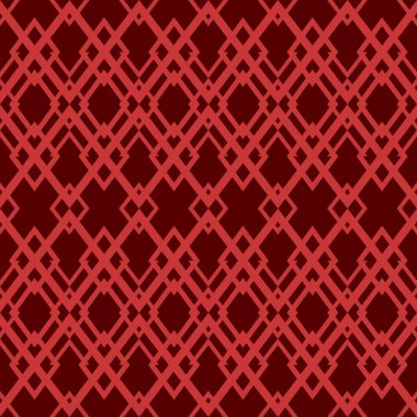 Seamless vector geometric  on red tone background for pattern