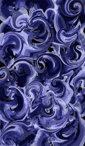 Wallpaper Blue Marble Background Swirls — Stockvektor