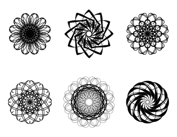 Abstracción Forma Flores — Vector de stock