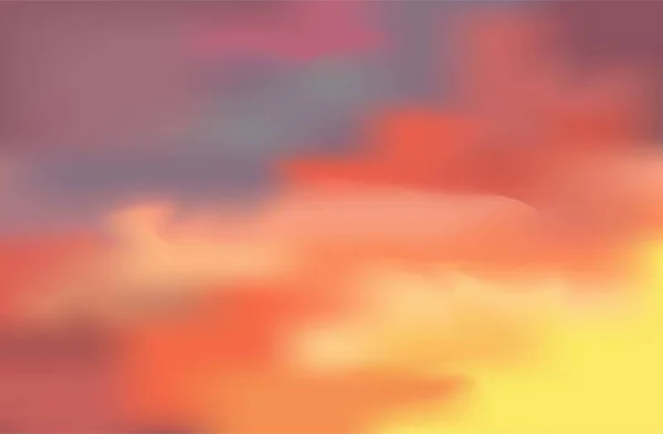 Turuncu, pembe ve mor gökyüzü