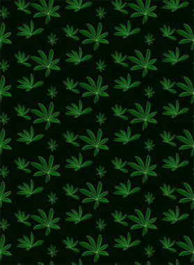  Lupin yaprakları, desen