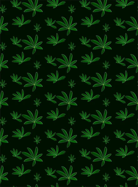  Lupin yaprakları, desen