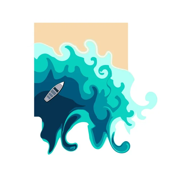 Sahilin görüntüsü, kenarlardan su akıyor.