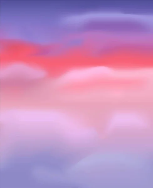 Pembe ve mor bulutların gökyüzü