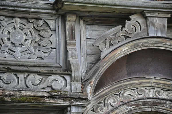 Mauer Bauen Alte Holzwand Das Muster Gebäude — Stockfoto