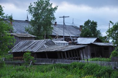 Rabocheostrovsk. Kem. Limandaki köy. Rusya Federasyonu 'ndan Karelia Cumhuriyeti. Beyaz Deniz. Rusya