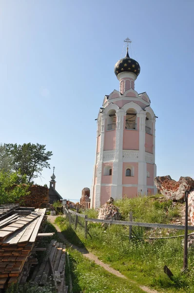 Spaso Kamenny Manastırı Stone Adası Kubinskoe Gölü Ust Kubinsky Bölgesi — Stok fotoğraf