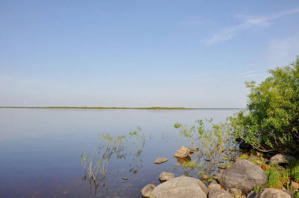 Stone Island Sul Lago Kuligukoye Distretto Ust Kubinsky Della Regione — Foto Stock