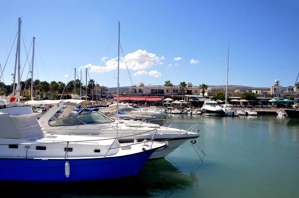 Boats Yachts Port Cyprus Mediterranean Sea Cyprus — Stock Photo, Image