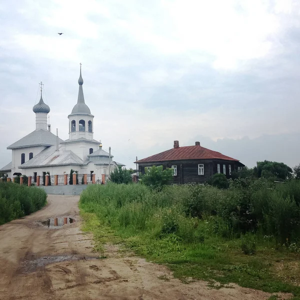 Iglesia San Nicolás Podozerie Rostov Genial Orilla Del Lago Nerón — Foto de Stock