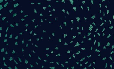 Karanlık bir arka planda uçan figürler. Uçan parçacıklar. Arkaplan