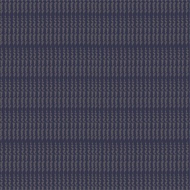 Dekoratif yaprakların vektör süsü. Dallardan ve yapraklardan yapılmış süsler. Koyu mavi arkaplanda stilize yapraklar ve dallar