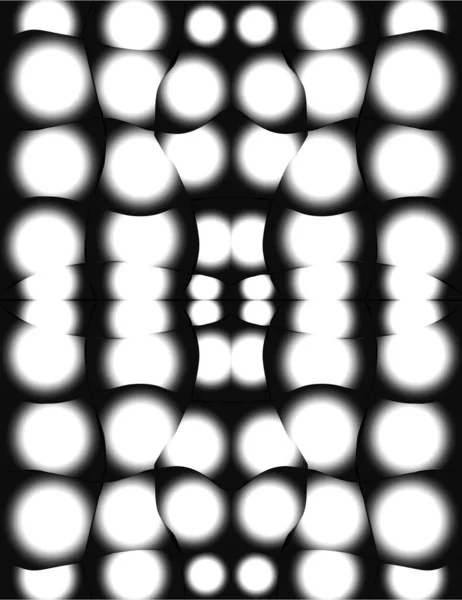 Black White Ornament Illusion — Stock Vector