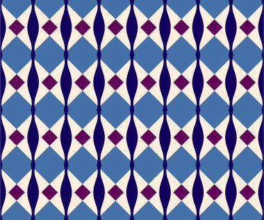 Kare ve parçalarına dayalı renkli vektör geometrik deseni