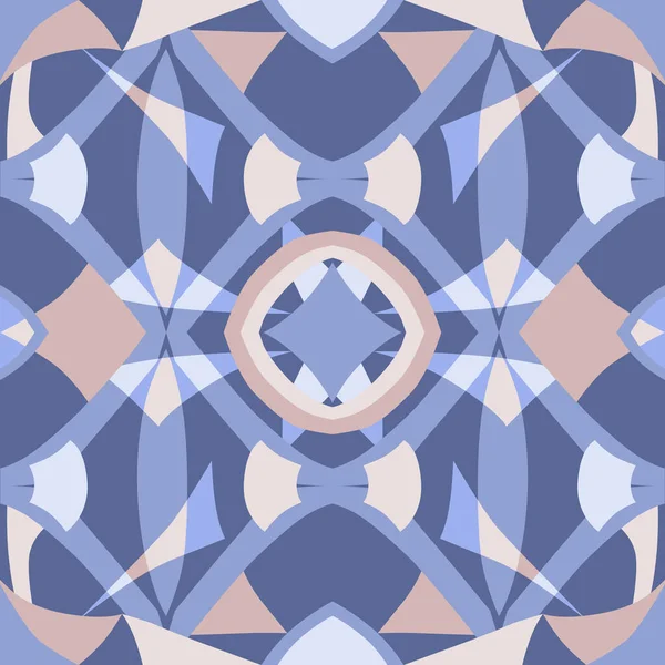 四角形のベクトル色の青い幾何学模様 — ストックベクタ