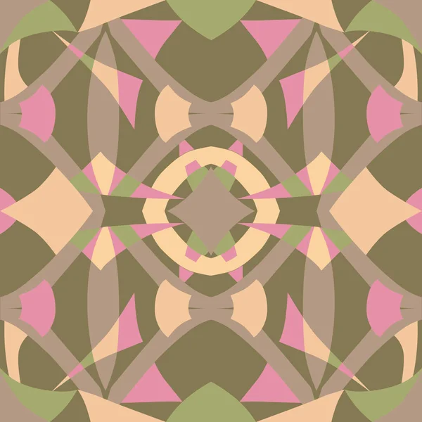 Vektorfarbenes Geometrisches Muster Einem Quadrat — Stockvektor