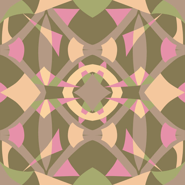 Векторный цветной геометрический узор в квадрате