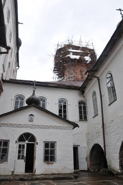 Solovetsky Manastırı. Gulak Takımadası. Beyaz Deniz Rusya 'daki Solovetsky Adaları