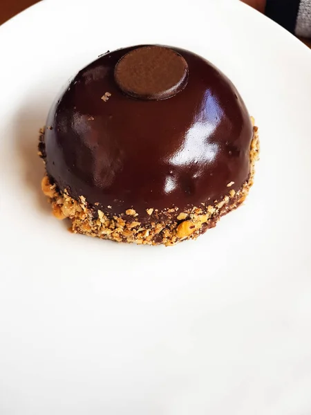 Deliziosa Torta Cioccolato Torta Ferrero Rocher — Foto Stock
