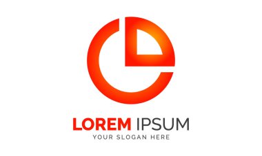 Harf CD Soyut İş Logosu Tasarımı Grafik Elemanları Şablonu Ai