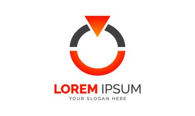 Basit Mücevher Şirketi Logosu Tasarımı Grafik Elementleri Şablonu Ai