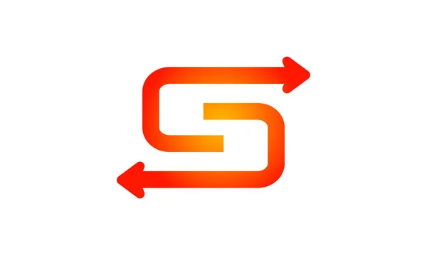 List Initial Abstract Technology Company Logo Design Elementy Graficzne Szablon — Wektor stockowy