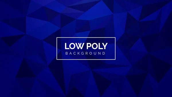 Abstrait Low Poly Bleu Fond Design — Image vectorielle