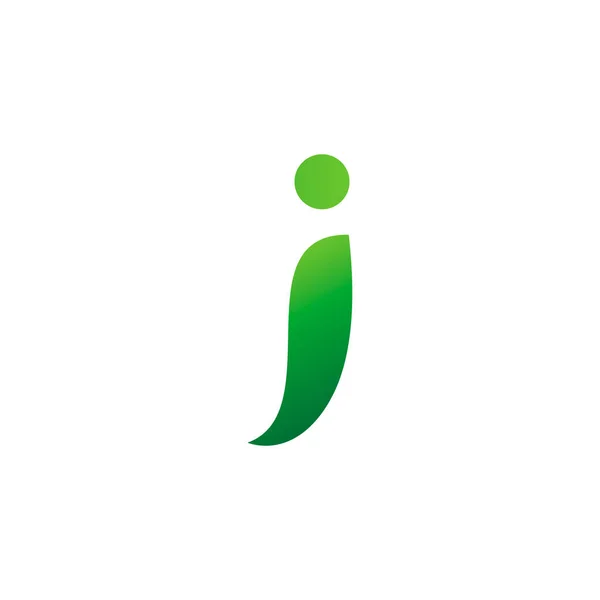 Letter Alphabet Natural Green Icons Leaf Logo — Stock Vector